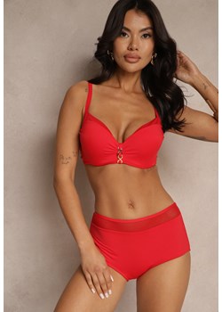Czerwone Bikini Biustonosz Zdobiony Aplikacją i Majtki Typu Figi Iffirelle ze sklepu renee.pl w kategorii Stroje kąpielowe - zdjęcie 183687379