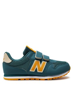 Sneakersy New Balance PV500FSG Zielony ze sklepu eobuwie.pl w kategorii Buty sportowe dziecięce - zdjęcie 183687627