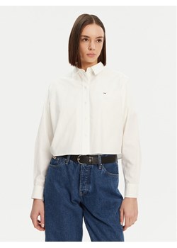 Tommy Jeans Koszula DW0DW19354 Biały Relaxed Fit ze sklepu MODIVO w kategorii Koszule damskie - zdjęcie 183688978