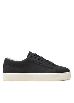 Calvin Klein Sneakersy Low Top Lace Up Lth HM0HM01516 Czarny ze sklepu MODIVO w kategorii Buty sportowe męskie - zdjęcie 183689046