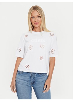 Guess T-Shirt Peony V4YI16 I3Z14 Biały Boxy Fit ze sklepu MODIVO w kategorii Bluzki damskie - zdjęcie 183689065