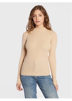 Brave Soul Sweter LK-248RIGBYI Beżowy Slim Fit ze sklepu MODIVO w kategorii Swetry damskie - zdjęcie 183689106