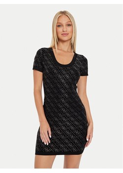 Guess Sukienka dzianinowa Paige W4YK28 Z3FN0 Czarny Slim Fit - id: 0000303938222 - marki Guess - 183689165 Guess Sukienka dzianinowa Paige W4YK28 Z3FN0 Czarny Slim Fit ze sklepu MODIVO w kategorii Sukienki - zdjęcie 183689165