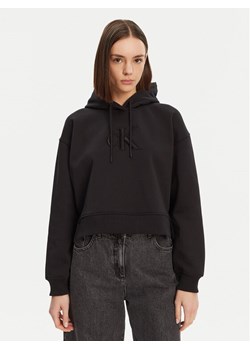 Calvin Klein Jeans Bluza J20J224718 Czarny Relaxed Fit ze sklepu MODIVO w kategorii Bluzy damskie - zdjęcie 183689167