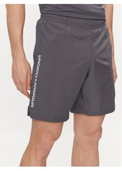 Under Armour Szorty sportowe Ua Woven Wdmk Shorts 1383356-025 Szary Loose Fit ze sklepu MODIVO w kategorii Spodenki męskie - zdjęcie 183689355