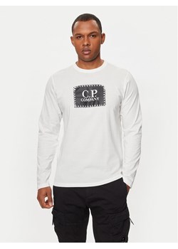 C.P. Company Longsleeve 16CMTS265A005100W Biały Regular Fit ze sklepu MODIVO w kategorii T-shirty męskie - zdjęcie 183689367