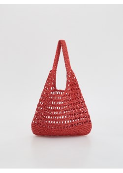 Reserved - Pleciona torebka hobo - czerwony ze sklepu Reserved w kategorii Torby letnie - zdjęcie 183691739
