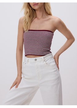 Reserved - Dzianinowy crop top - wielobarwny ze sklepu Reserved w kategorii Bluzki damskie - zdjęcie 183691987