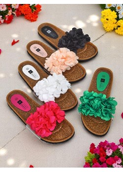 Royalfashion Klapki damskie z kwiatuszkami Flora Soft ze sklepu royalfashion.pl w kategorii Klapki damskie - zdjęcie 183692715