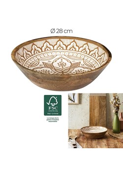 Ethnical Life Miska w kolorze brązowo-beżowym - Ø 28 cm ze sklepu Limango Polska w kategorii Naczynia - zdjęcie 183693525