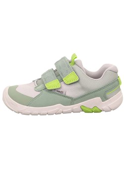 superfit Skórzane sneakersy &quot;Trace&quot; w kolorze zielono-białym do chodzenia na boso ze sklepu Limango Polska w kategorii Buty sportowe dziecięce - zdjęcie 183694125