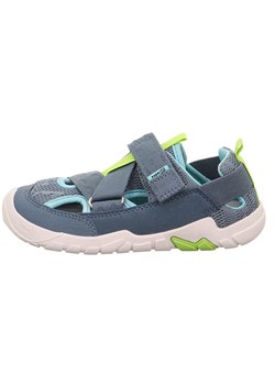 superfit Skórzane półsandały &quot;Trace&quot; w kolorze niebieskim do chodzenia na boso ze sklepu Limango Polska w kategorii Sandały dziecięce - zdjęcie 183694157