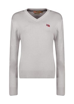 Geographical Norway Sweter w kolorze szarym ze sklepu Limango Polska w kategorii Swetry damskie - zdjęcie 183694579