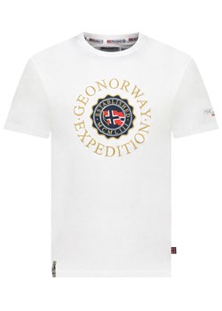 Geographical Norway Koszulka &quot;Joe&quot; w kolorze białym ze sklepu Limango Polska w kategorii T-shirty męskie - zdjęcie 183694617