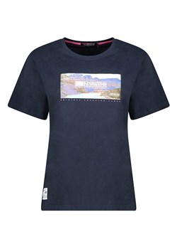 Geographical Norway Koszulka w kolorze granatowym ze sklepu Limango Polska w kategorii Bluzki damskie - zdjęcie 183695616