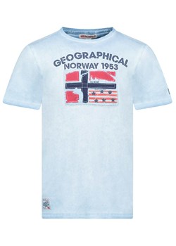 Geographical Norway Koszulka &quot;Jotz&quot; w kolorze błękitnym ze sklepu Limango Polska w kategorii T-shirty męskie - zdjęcie 183695676