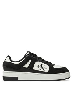 Sneakersy Calvin Klein Jeans Basket Cupsole Low Ml Mix YW0YW01579 Czarny ze sklepu eobuwie.pl w kategorii Buty sportowe damskie - zdjęcie 183695779