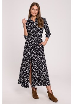 Sukienka maxi zapinana na guziki - model 1 ze sklepu Cudmoda w kategorii Sukienki - zdjęcie 183696587