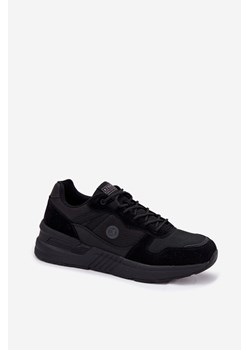 Męskie Sneakersy Buty Sportowe Na Platformie Czarne Hanirin ze sklepu ZAZOO w kategorii Buty sportowe męskie - zdjęcie 183697509