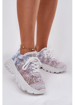 Damskie Sneakersy Z Szydełkową Cholewką Multikolor Jelhiris ze sklepu ZAZOO w kategorii Buty sportowe damskie - zdjęcie 183697838