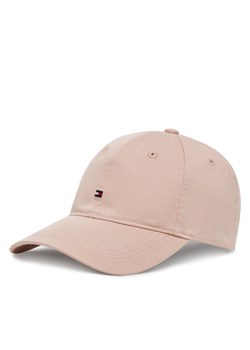 Czapka z daszkiem Tommy Hilfiger Essential Flag Soft Cap AW0AW17632 Różowy ze sklepu eobuwie.pl w kategorii Czapki z daszkiem damskie - zdjęcie 183699265