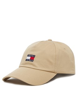 Czapka z daszkiem Tommy Jeans Heritage Core Cap AM0AM12933 Beżowy ze sklepu eobuwie.pl w kategorii Czapki z daszkiem męskie - zdjęcie 183699278