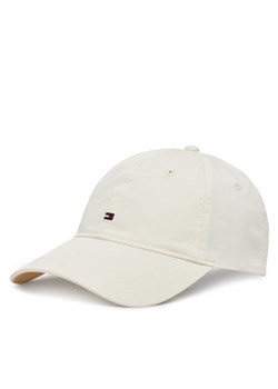 Czapka z daszkiem Tommy Hilfiger Essential Flag Soft Cap AW0AW17632 Écru ze sklepu eobuwie.pl w kategorii Czapki z daszkiem damskie - zdjęcie 183699318