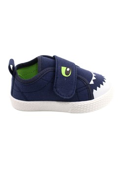 EVento Trampki dziecięce na rzep krokodyl 21DZ26-3923 navy niebieskie niebieskie ze sklepu ButyModne.pl w kategorii Trampki dziecięce - zdjęcie 183699616