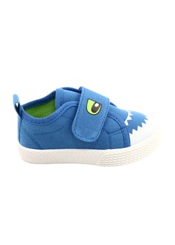 EVento Trampki dziecięce na rzep krokodyl 21DZ26-3923 blue niebieskie niebieskie ze sklepu ButyModne.pl w kategorii Trampki dziecięce - zdjęcie 183699617