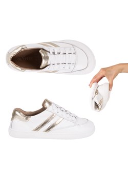 Sneakersy barefoot damskie Kaia Olivier – anatomiczne buty skórzane białe - id: 226302 - marki Olivier - 183699965 Sneakersy barefoot damskie Kaia Olivier – anatomiczne buty skórzane białe ze sklepu ButyModne.pl w kategorii Mokasyny męskie - zdjęcie 183699965