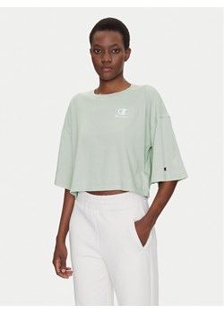 Champion T-Shirt Icons Washed Look 118023 Zielony Loose Fit ze sklepu MODIVO w kategorii Bluzki damskie - zdjęcie 183701015