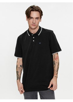 Wrangler Polo 112350404 Czarny Regular Fit ze sklepu MODIVO w kategorii T-shirty męskie - zdjęcie 183701028