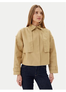 Calvin Klein Kurtka przejściowa K20K208379 Beżowy Relaxed Fit ze sklepu MODIVO w kategorii Kurtki damskie - zdjęcie 183701057