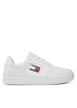 Tommy Jeans Sneakersy Tjw Retro Basket Ess EN0EN02505 Biały ze sklepu MODIVO w kategorii Buty sportowe damskie - zdjęcie 183701067