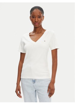 Tommy Hilfiger T-Shirt New Cody WW0WW40584 Écru Slim Fit ze sklepu MODIVO w kategorii Bluzki damskie - zdjęcie 183701166