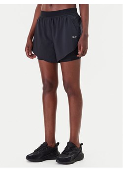 Reebok Szorty sportowe Running 100075412 Czarny Regular Fit ze sklepu MODIVO w kategorii Szorty - zdjęcie 183701195
