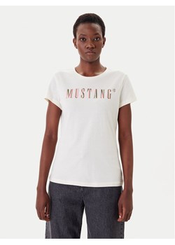 Mustang T-Shirt Loa 1016146 Écru Slim Fit ze sklepu MODIVO w kategorii Bluzki damskie - zdjęcie 183701216
