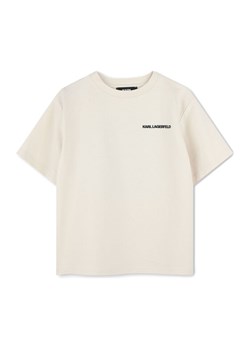 Karl Lagerfeld Kids T-Shirt Z30440 S Biały Regular Fit ze sklepu MODIVO w kategorii T-shirty chłopięce - zdjęcie 183701366