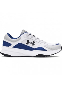 Męskie buty treningowe Under Armour  UA Edge Leather - białe ze sklepu Sportstylestory.com w kategorii Buty sportowe męskie - zdjęcie 183703469