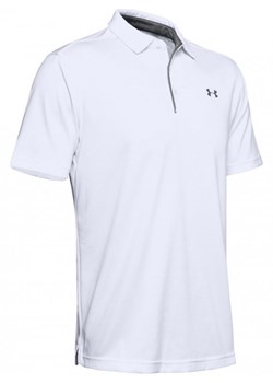 Męska koszulka do golfa UNDER ARMOUR Tech Polo - biała ze sklepu Sportstylestory.com w kategorii T-shirty męskie - zdjęcie 183703526