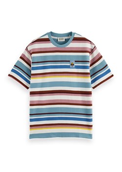 Scotch &amp; Soda Koszulka w kolorze błękitno-jasnoróżowo-białym ze sklepu Limango Polska w kategorii T-shirty męskie - zdjęcie 183703937