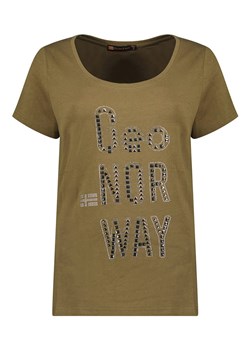 Geographical Norway Koszulka w kolorze khaki ze sklepu Limango Polska w kategorii Bluzki damskie - zdjęcie 183704087