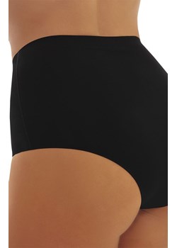Figi damskie z wysokim stanem czarne Comfort, Kolor czarny, Rozmiar 2XL, EMILI ze sklepu Intymna w kategorii Majtki damskie - zdjęcie 183704477