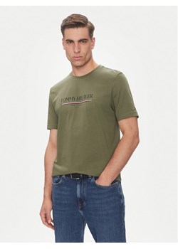Tommy Hilfiger T-Shirt Brand Love MW0MW40324 Zielony Regular Fit ze sklepu MODIVO w kategorii T-shirty męskie - zdjęcie 183706247