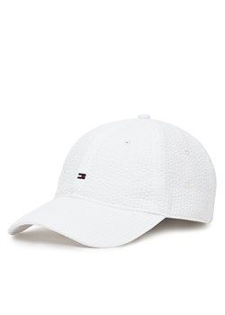 Tommy Hilfiger Czapka z daszkiem Flag Seersucker 6 Panel AM0AM13427 Biały ze sklepu MODIVO w kategorii Czapki z daszkiem męskie - zdjęcie 183706257