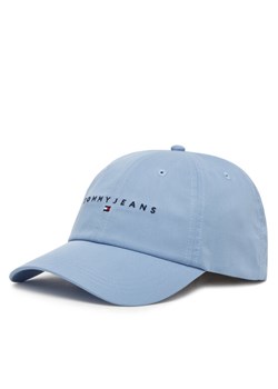 Tommy Jeans Czapka z daszkiem Linear Logo 6 Panel AW0AW16868 Błękitny ze sklepu MODIVO w kategorii Czapki z daszkiem damskie - zdjęcie 183706327