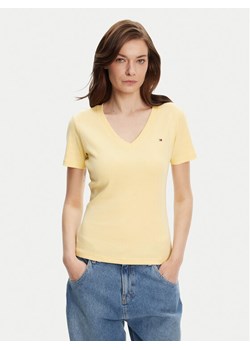 Tommy Hilfiger T-Shirt New Cody WW0WW40584 Żółty Slim Fit ze sklepu MODIVO w kategorii Bluzki damskie - zdjęcie 183706328