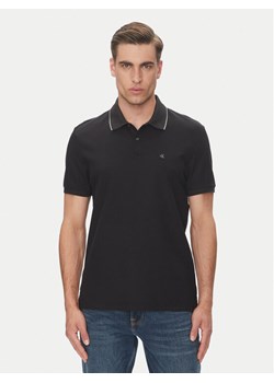 Calvin Klein Polo LV04LC239G Czarny Regular Fit ze sklepu MODIVO w kategorii T-shirty męskie - zdjęcie 183706365