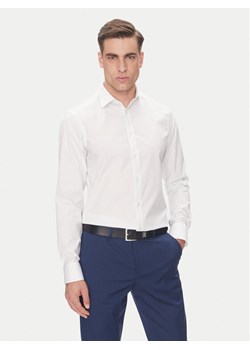 Calvin Klein Koszula LV019EU029 Biały Slim Fit ze sklepu MODIVO w kategorii Koszule męskie - zdjęcie 183706399