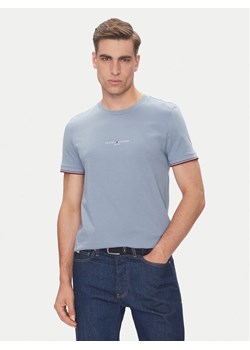 Tommy Hilfiger T-Shirt Logo MW0MW32584 Błękitny Regular Fit ze sklepu MODIVO w kategorii T-shirty męskie - zdjęcie 183706459